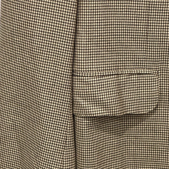 Ermenegildo Zegna 15 Milmil 15 Mens Houndstooth 100% Wool Blazer Jacket Size 54 - Picture 7 of 15
